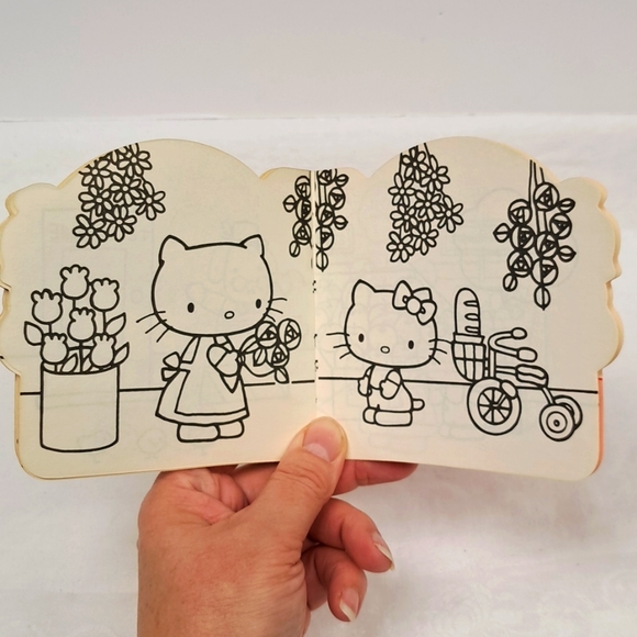 Vintage "KITTY'S LITTLE ERRANDS " COLORING BOOK by Sanrio 1976 made in J… - Picture 11 of 14